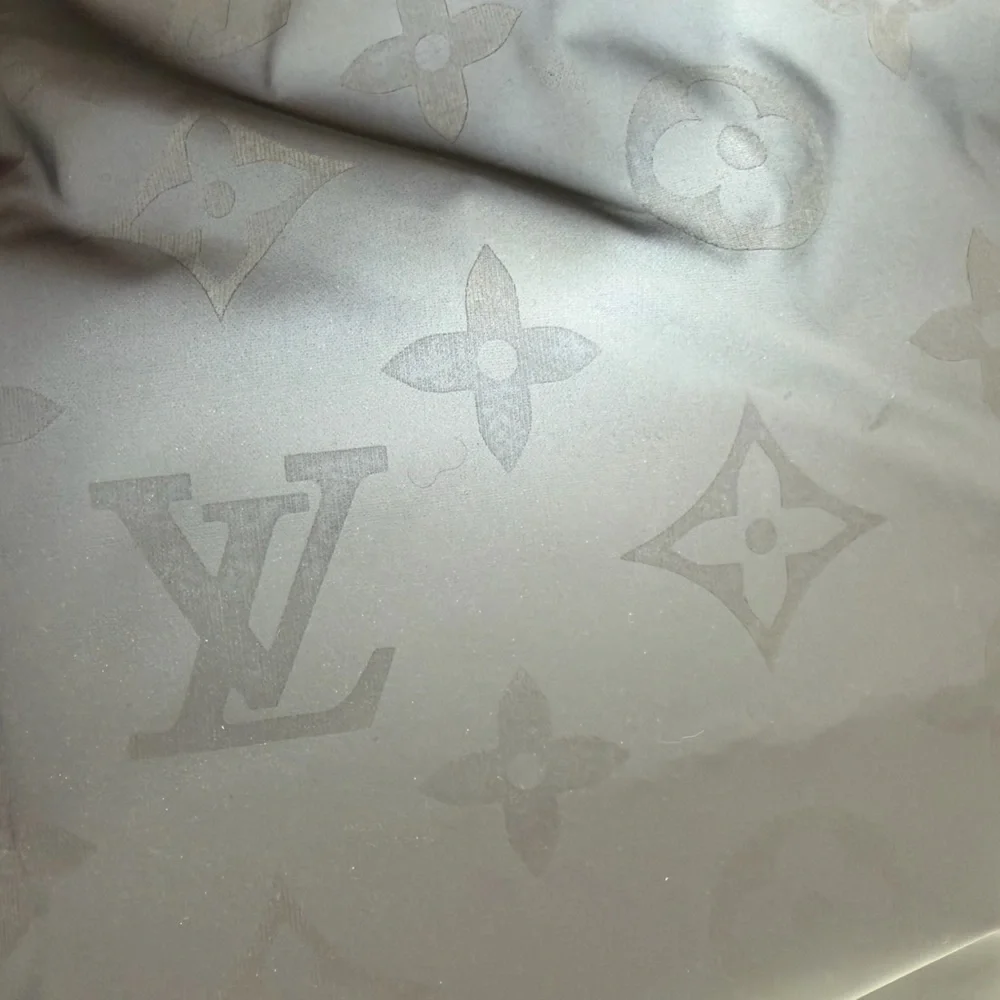 Black Monogram-Print Men's Swim Board Shorts